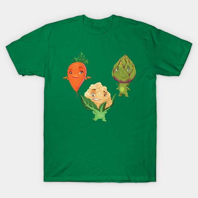 Vegetables T-Shirt by ddraw